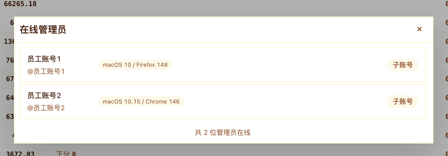子账号视角