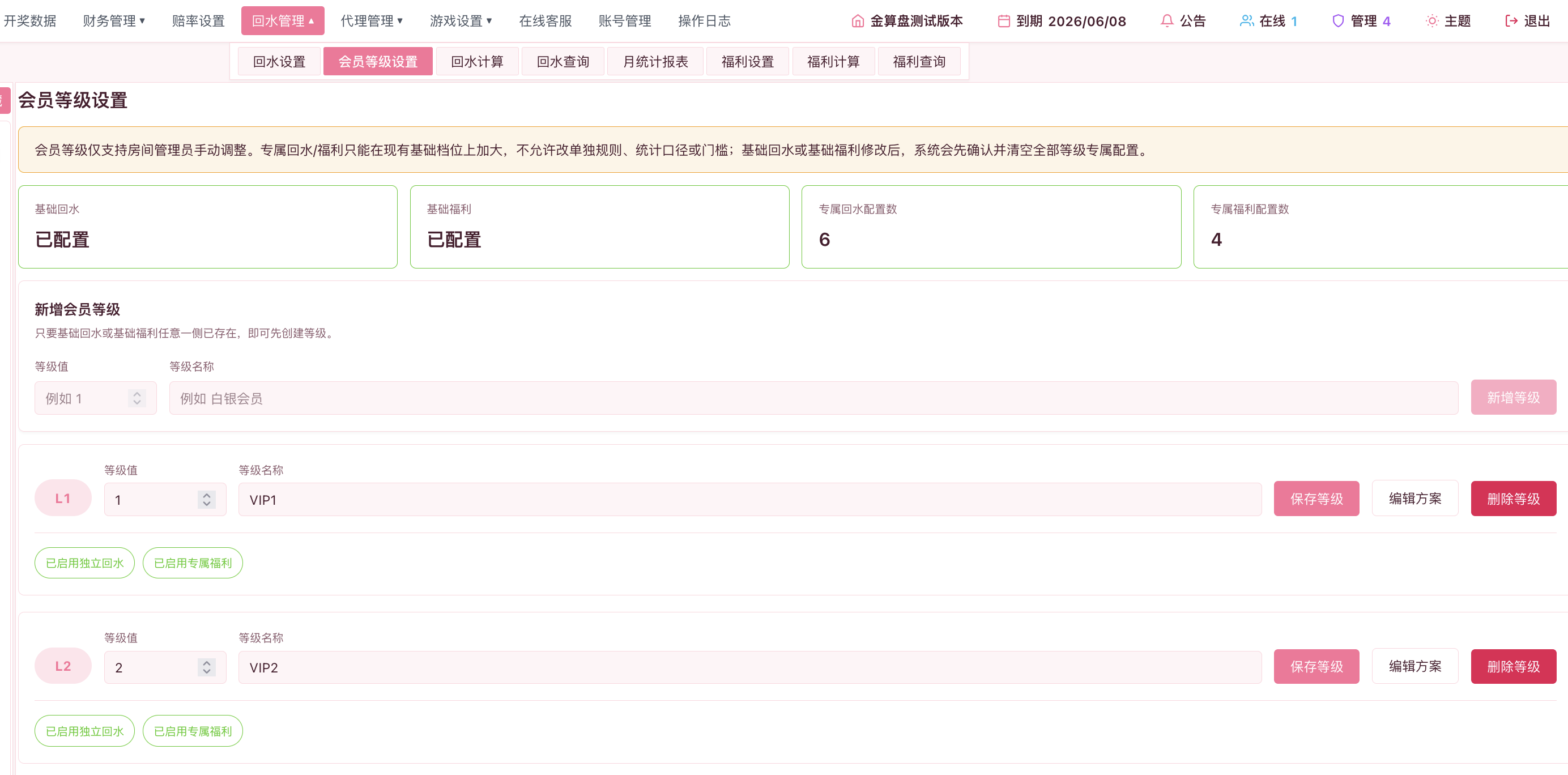 会员等级